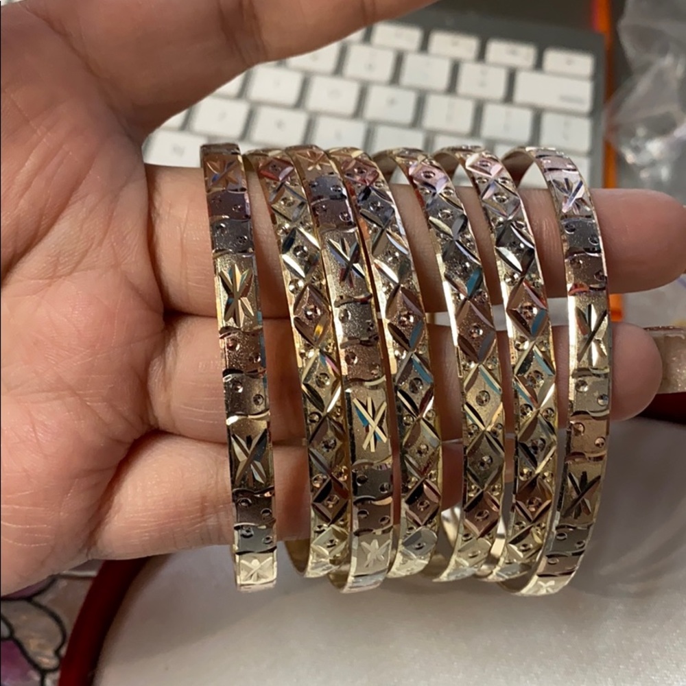 18k gold filled bangles